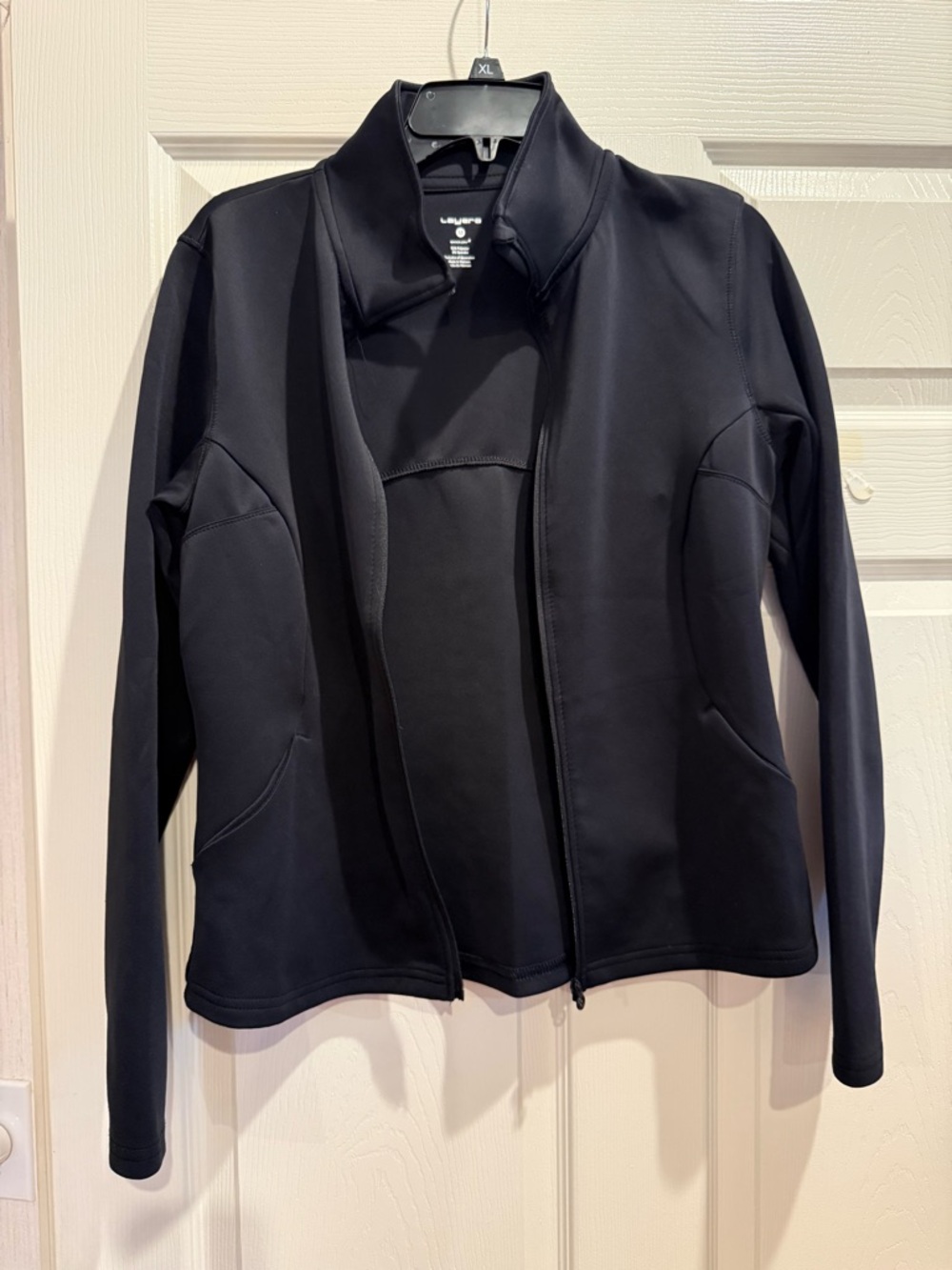 Layer 8 Black Bomber Zip Jacket